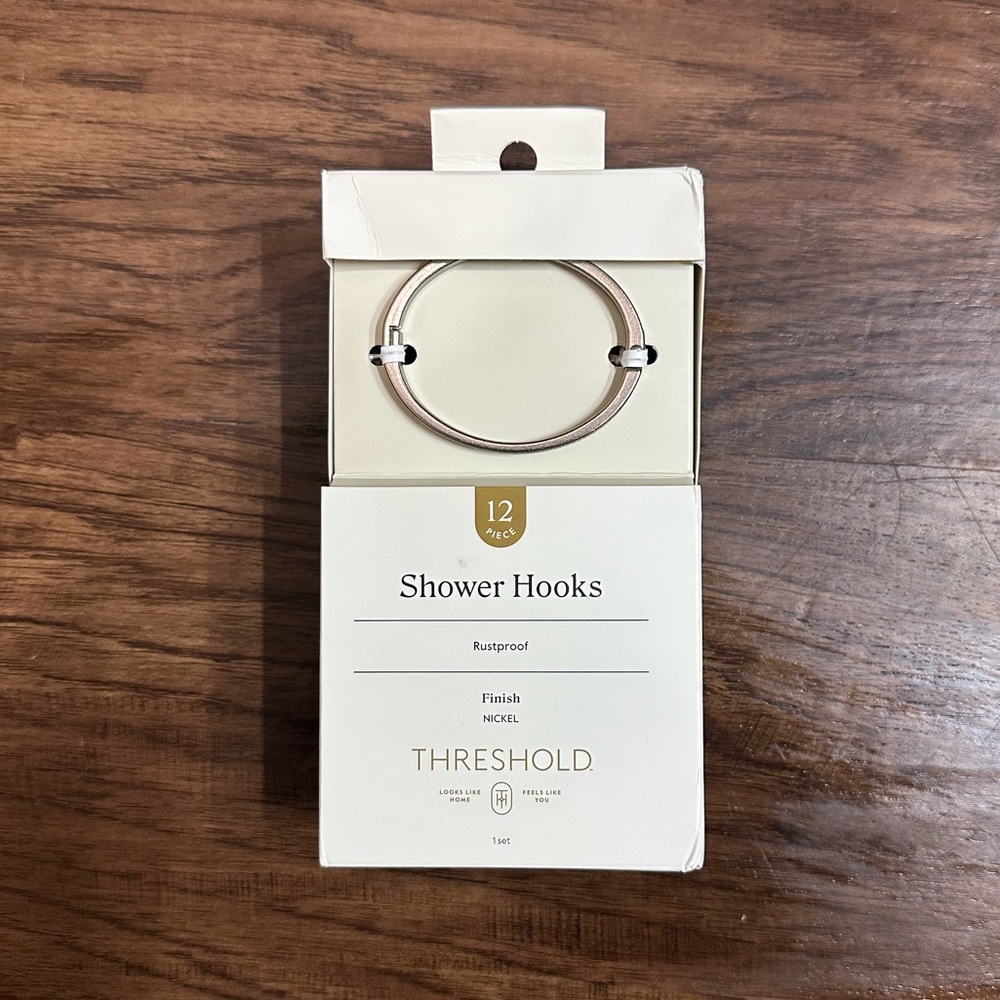 Threshold Silver Shower Hooks